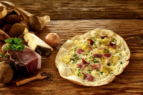 Leckerer Flammenkuchen